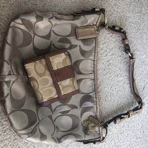 Auth Coach signature hobo Purse+Bifold ID Wallet